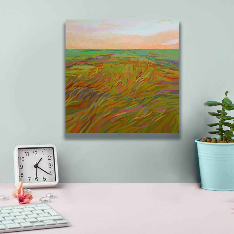  «Ebb And Flow» par Jane Schmidt, art mural sur toile, 12 po x 12 po, H 12 po x l 12 po