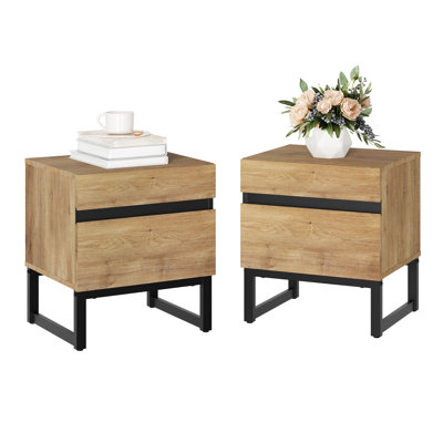 Table de bout avec 2 tiroirs Lovett