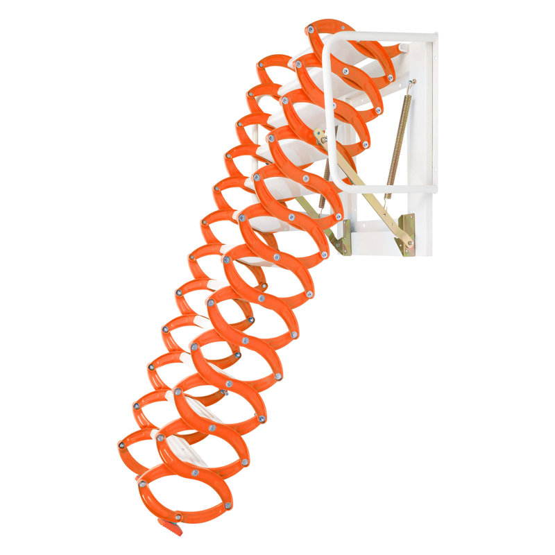 Foldable Wall-mounted Step Ladder, Attic Stair