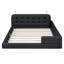 Grand lit plateforme tapissier avec 2 lampes de lecture-121071425