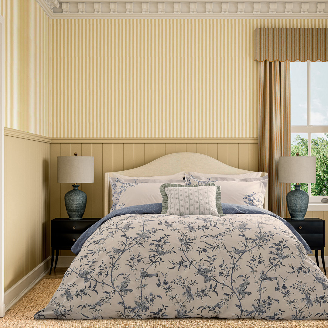 Paradise Woods Toile Cotton Percale Duvet Cover Set