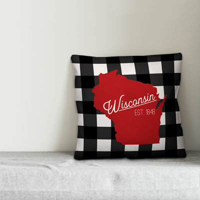 Checkered Reversible Throw Pillow