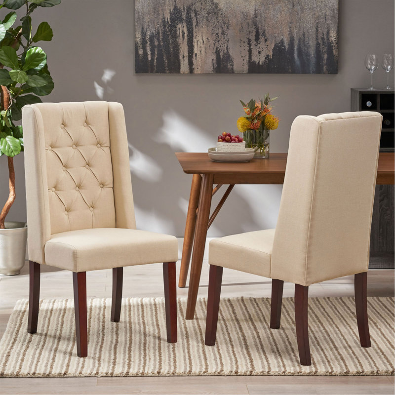 Ensemble de chaises de salle à manger sophistiquées avec dossier haut et design exquis