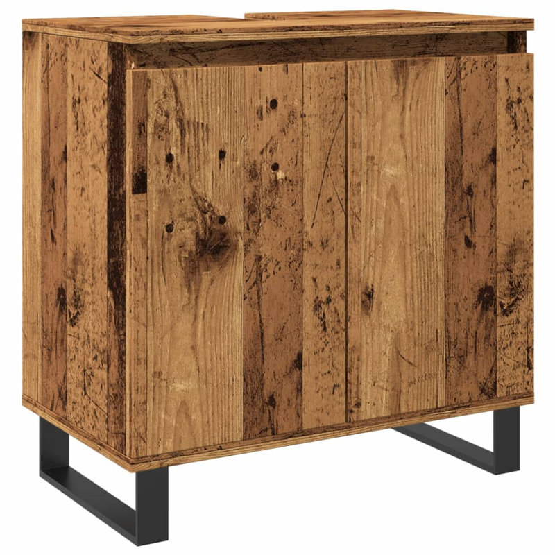 Saraiyah Bathroom Cabinet, Old Wood