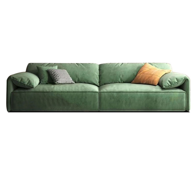 Green 100% Polyester Modular Sofa cushion couch, 3, 31.5" H x 102.36" W x 41.34" D