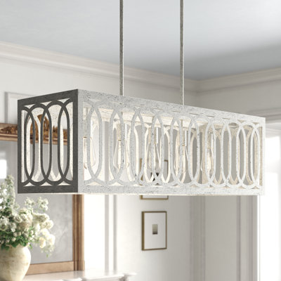 Luminaire suspendu linéaire pour îlot de cuisine 5 lumières Lauritzen