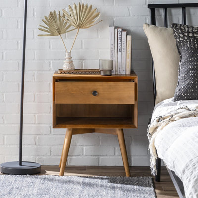 Table de chevet 1 tiroir Mid-Century