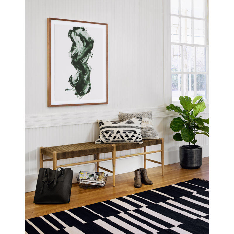 Green Stroke Print by Gold Rush Art Co.