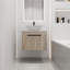 Ensemble de meuble-lavabo mural 24 po avec lavabo en céramique