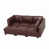 Simili cuir brun foncé est en rupture de stock