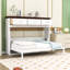 Lit escamotable simple en bois avec tiroirs de rangement