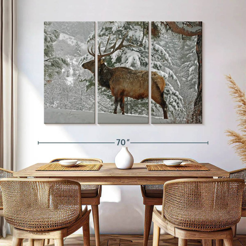 Brampt Washington Winter Elk, 42" H x 65" W