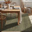 Tapis d'intérieur à rayures horizontales vert sauge, tissé à la machine, doux et moelleux, à hauteur variable.-910728952-910728953
