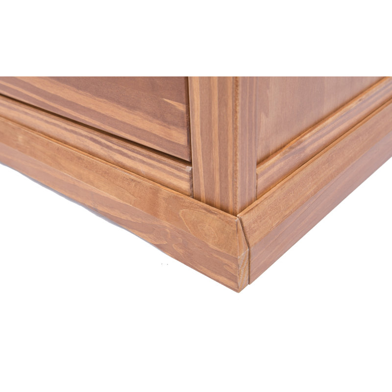 Dotson 90 cm W Chest of 5 Drawers, Light Brown