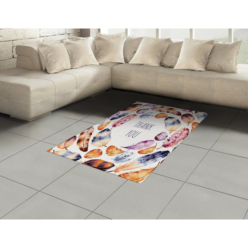 Tapis décoratif Tribal, Rectangle— 4 pi x 5 pi 8 po