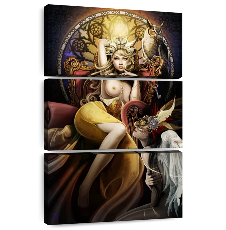 Leisha Fettered Queen Topless, H 32 po x l 20 po