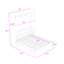 Lit escamotable en bois avec lattes robustes, conception pliable peu encombrante-732894187-732893717