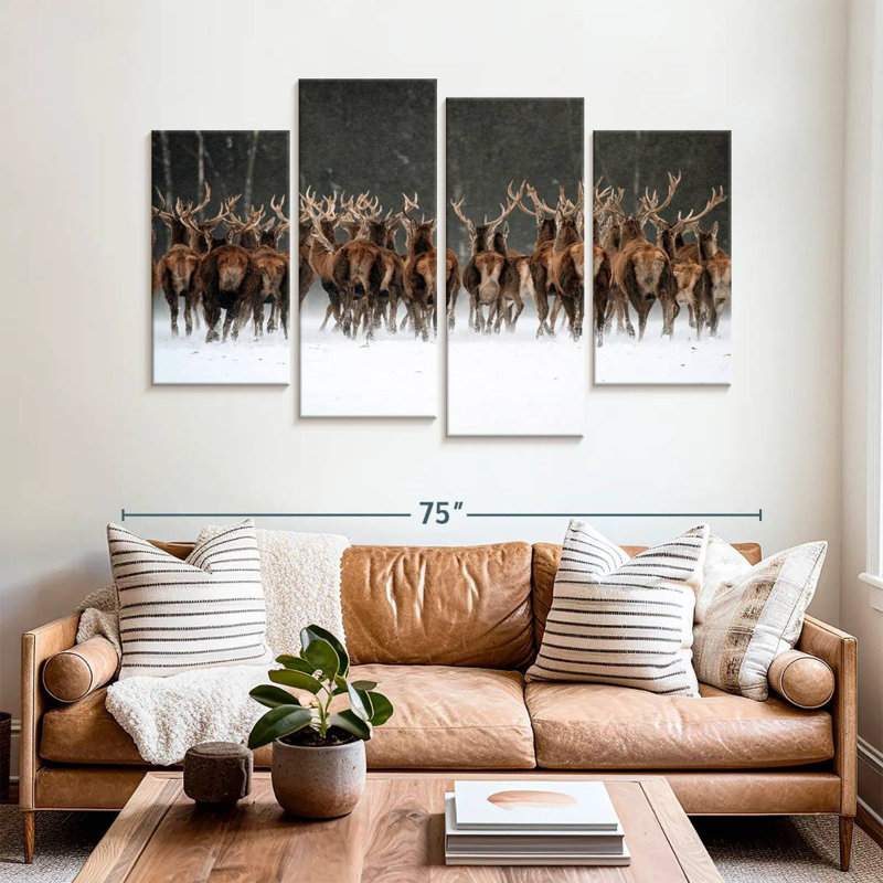 Deer Escape, 42" H x 68" W