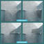Porte de douche l 32 po x H 72 po avec verre trempé, nickel brossé - concept de conception d'espace, procédure d'installation facile, apparence élégante de la salle de bain, assemblage, apparence