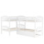 Lit simple en L avec lit gigogne
