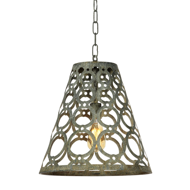 Ringlet 1 - Light Single Cone Pendant, Deep Ocean