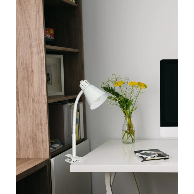 Prise de lampe de bureau 13 po blanche