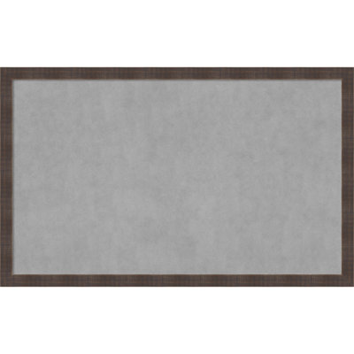 Magnetic Solid Wood Framed Metal Bulletin Board