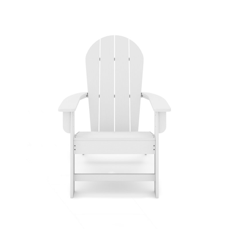 Chaise Adirondack pour l'élégance de la piscine, du patio et du jardin, White