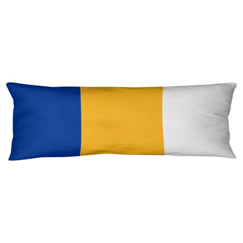 Oreiller de corps en polyester / polyester Arizona Football Stripes, Blue/Gold Middle, Pittsburgh 