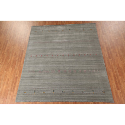 One-of-a-Kind 8'4'' X 9'8'' Cotton Area Rug in Gray