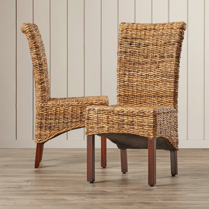 Chaise d'appoint Saratoga en abaca tissé naturel