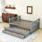 Full-Size Daybed with Pull-Out Twin Trundle and Storage Drawers-1889065800