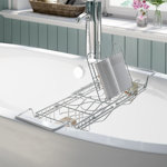 Castelli Stainless Steel Bathtub Caddy and Organizer