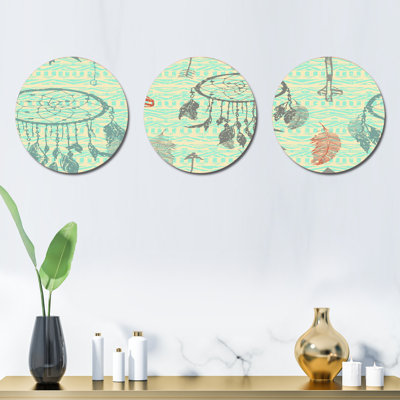 Ensemble de 3 décorations murales Dream Catchers