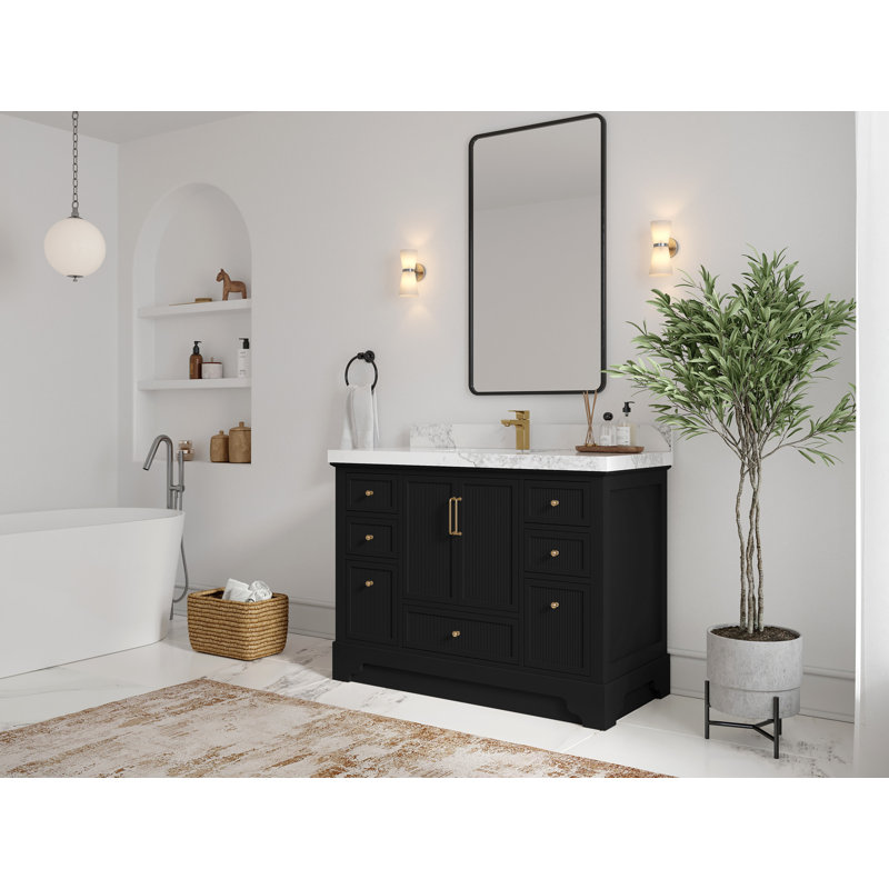 Alys 48'' Single Bathroom Vanity with Quartz Top
