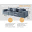 Canapé modulaire Belfin, canapé convertible Tofu Block-173029790