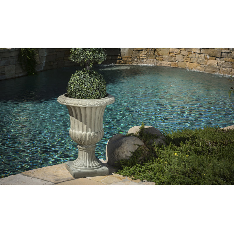 Urne de 26 po de style jardinière polyvalente pour patio et jardin 26,87 po