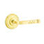 Santa Fe Flat Privacy (Bed & Bath) Door Lever with Round Rosette-119167908-119167911