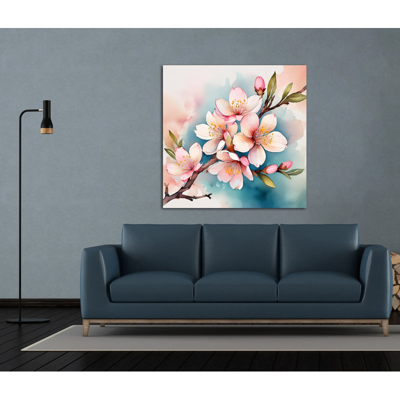 Fleurs de printemps I, H 24 po x l 24 po