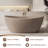 Fslefay 65'' Freestanding Bathtub Solid Surface Deep Soaking Tubs-124538263