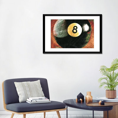 « behind the 8 ball », reproduction d’impression sur toile tendue