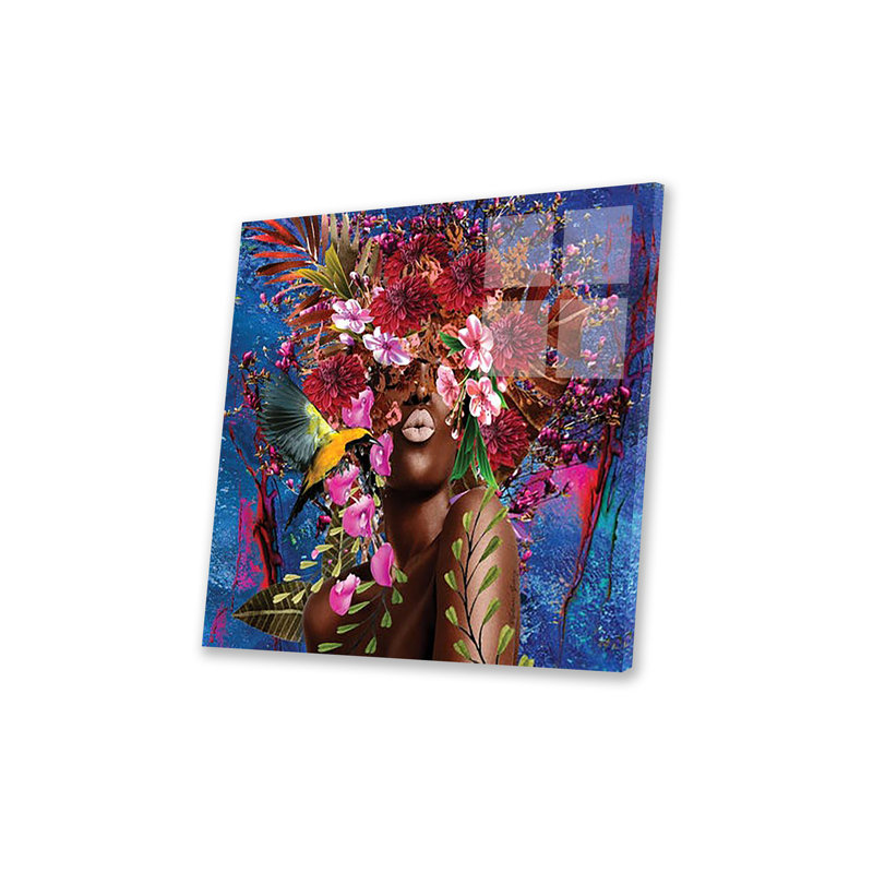 Sister Sassy Blooming - Impression de femmes en fleurs sur verre acrylique