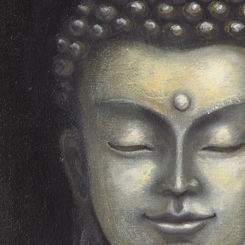 Serene Buddha I Crop by Naomi McBride - Wrapped Canvas Art Prints, 76cm H x 76cm W x 3.8cm D
