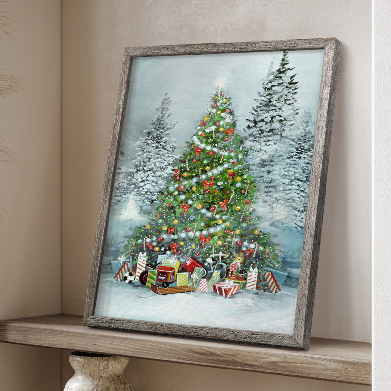 Under the Tree Framed Print - Solid Wood, 21" H x 17" W