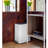 2.6 Gallon Stainless Steel Rectangular Step On Bathroom Trash Can-66041147
