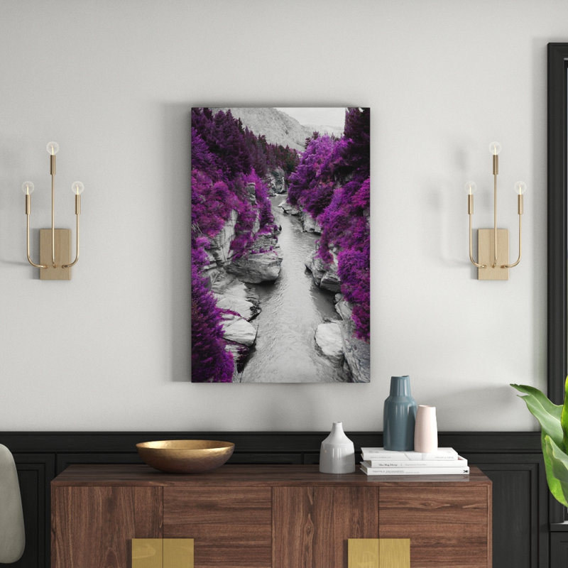 Vanishing Pigment by 5by5collective - Print on Canvas, 101.6 cm H x 66.04 cm W, White Floater Framed