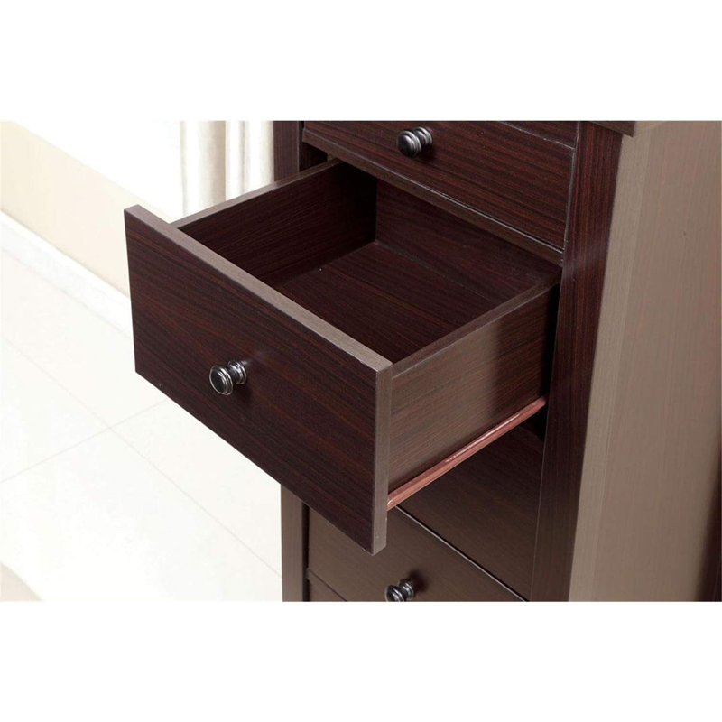 better homes and gardens bryant 5-drawer dresser rustic brown finish Whalen