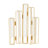 Rossa Metal Foldable Decorative Gold Vase with Clear Glass Test Tubes-1447037445