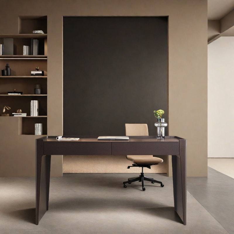 Bureau italien minimaliste avec tiroirs spacieux, H 29,5 po x l 47,2 po x P 25,6 po