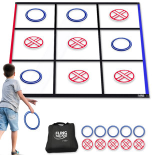 Jeu de Tic Tac Toe Fling Tac Toe (9 pi x 9 pi)